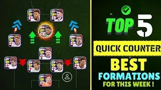 Top 5 Quick Counter Best Formations In eFootball 2024 Mobile | 4-1-2-3 is Available!?🤔