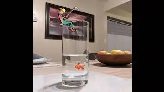 Found A Tiny Fisherman On My Glass...