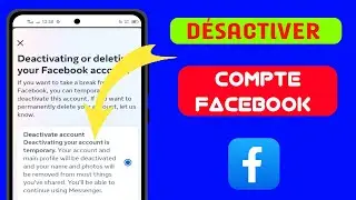 Comment désactiver un compte Facebook 2024||Désactiver Facebook