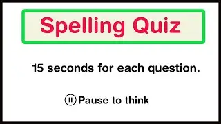 Spelling Test Quiz | Can you score 15/15?  | Easy English Test #quiz #grammartest #spellingquiz