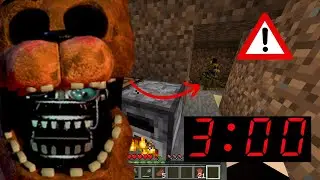 Freddy.exe came in minecraft at 3AM (scary minecraft video)