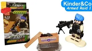 Обзор LEGO Lele минифигурки Armed Raid 1 - солдат (Слай)) в берете