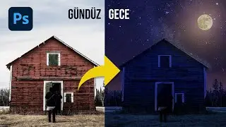 Photoshop'ta Gündüzü Geceye Çevirmenin İnanılmaz Kolay Yolu! (Photoshop Dersleri)