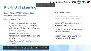 DHIS2 Server Admin Workshop - Working with the Database/SSH tips