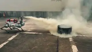 Jueying X20 Robot Dog Hazard Rescue Test