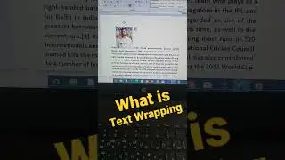 Text Wrapping in MS Word | Insert Photo Option in MS Word