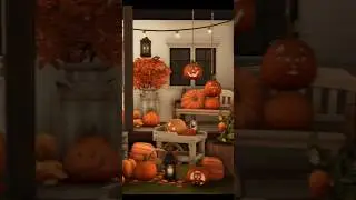 Build ideas | Pumpkin Porch | The Sims 4 Speed build 