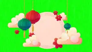 Chinese Happy New Year 2022 Animation Video Green screen Chroma Key Happy Lunar New Year!