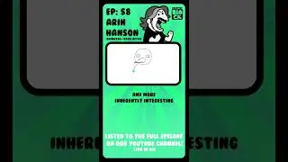 Lean in! ARIN "EGORAPTOR" HANSON | #animation #creativeblock #podcast #shorts