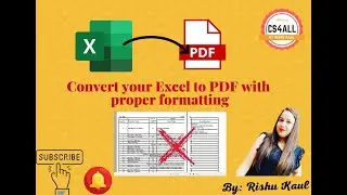 How to convert Excel to PDF without Converter