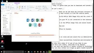 Install and Activate MS Office Professional Plus 2019