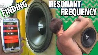 Finding Resonant Frequency w/ Sealed Subwoofer Box & BASS SWEEP | 12