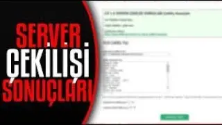 Cs 1.6 Server Çekiliş Sonuçları !!!