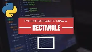 Python program to draw a rectangle from turtle module| Draw in python| 