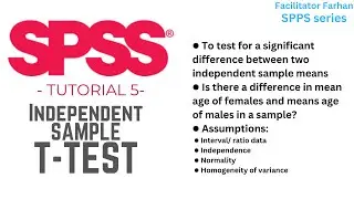 SPSS part5: independent sample t test