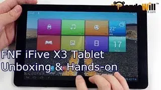 FNF iFive X3 Tablet Unboxing & Hands On - 10.1