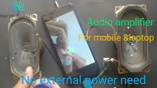 home made audio amplifier in 200 Rs | mobile & laptop Speaker | no extra power need | PAM8403 board
