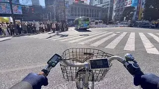 Tokyo tower - Roppongi - Shibuya Bike Ride POV