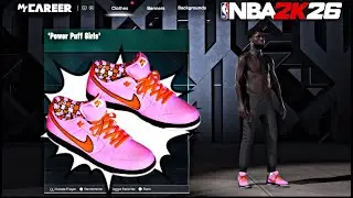 How to make power puff girls dunks in NBA 2k26!!