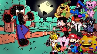 FNF -  Danger (V2) But All Pibby Characters Sings It 🎤 (Every Turn a Different Character Sings)