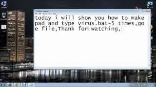 How to make fake virus with notepad