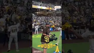#ReyMysterio makes an appearance at #Padres vs #Braves game
