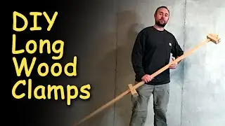 Cheapest long wood clamps build.  DIY Yeah Pete