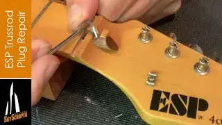 80's ESP Strat - Truss Rod Plug Repair and Full Setup