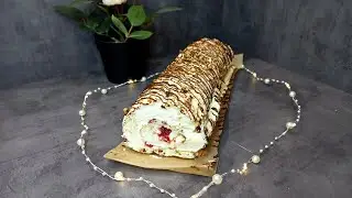ПОТРЯСАЮЩИЙ ДЕСЕРТ! МЕРЕНГОВЫЙ РУЛЕТ|РЕЦЕПТ|ПРОСТО ОТВАЛ БАШКИ|Вкусняшки от Юляшки
