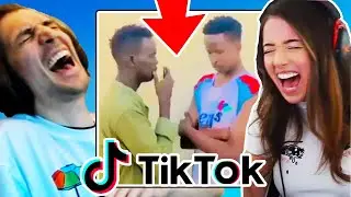 xQc Made Pokimane LAUGH With FUNNY TikToks!!