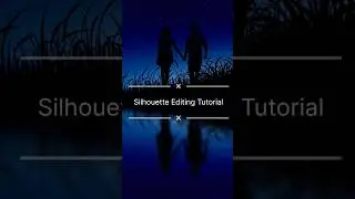 Silhouette Editing Tutorial using picsart 