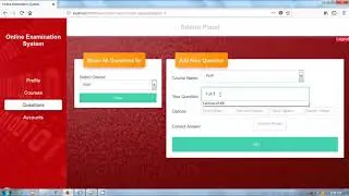 Online Examination System Project In Java. java final year projects with source code