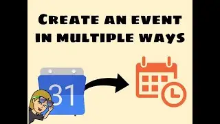 Create a Calendar Event in Calendar, Docs, Slides and Sheets