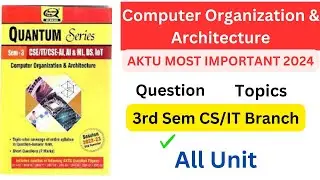 COA important Questions//aktu// all unit//important//coa important questions