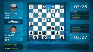 Chess Game Analysis: Ertan Erbaş - Arwan13 : 0-1 (By ChessFriends.com)