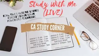 Study With Me Live for 8 Hours | CA Study Corner | Study Session 22nd Oct 2020