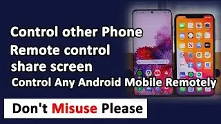 Remote control phone from another phone using teamviewer  #Shorts #YouTubeshorts #shorts