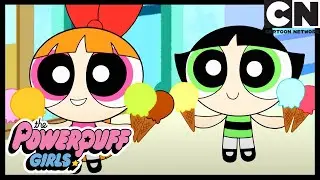 Tomando sorvete com as irmãs | As Meninas Superpoderosas | Cartoon Network 🇧🇷