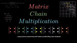 Matrix Chain Multiplication using Dynamic Programming | A visutorial with table-filling visualized!