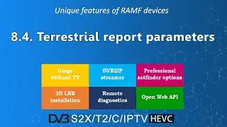 Video manual - Part 8.4 - Terrestrial report parameters