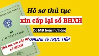 Hồ sơ thủ tục xin cấp lại sổ BHXH Do Mất hoặc hư hỏng