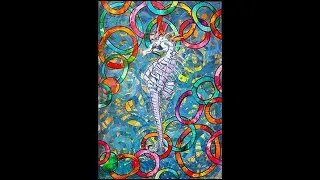 Mixed Media Art Journal Page - Layering