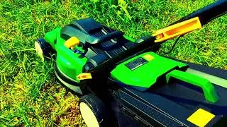 демонстрация Электрическая газонокосилка FinePower GRL200-43