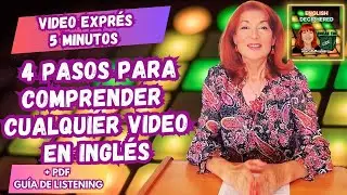 4 Pasos para comprender cualquier video en inglés #inglesparaespanoles #inglesonline #aprendeinglés