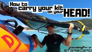 How to carry your windsurf kit on your HEAD!