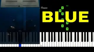 Billie Eilish - BLUE - EASY Piano Tutorial - Synthesia by L Franco