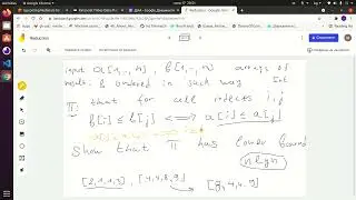 ДАА Упражнение 18: Долни граници. Част 3 - Долна граница за Array Ordering