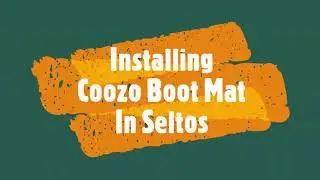 Coozo Boot Mat Installation in Kia Seltos