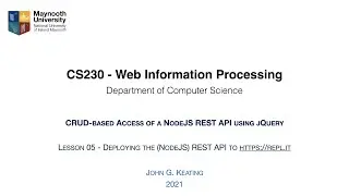 CSS230 Bonus Lesson - CRUD-based Access of a NodeJS REST API using jQuery 05