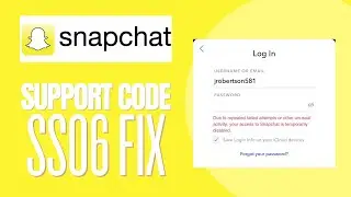 How To Fix Snapchat Support Code SS06 2024